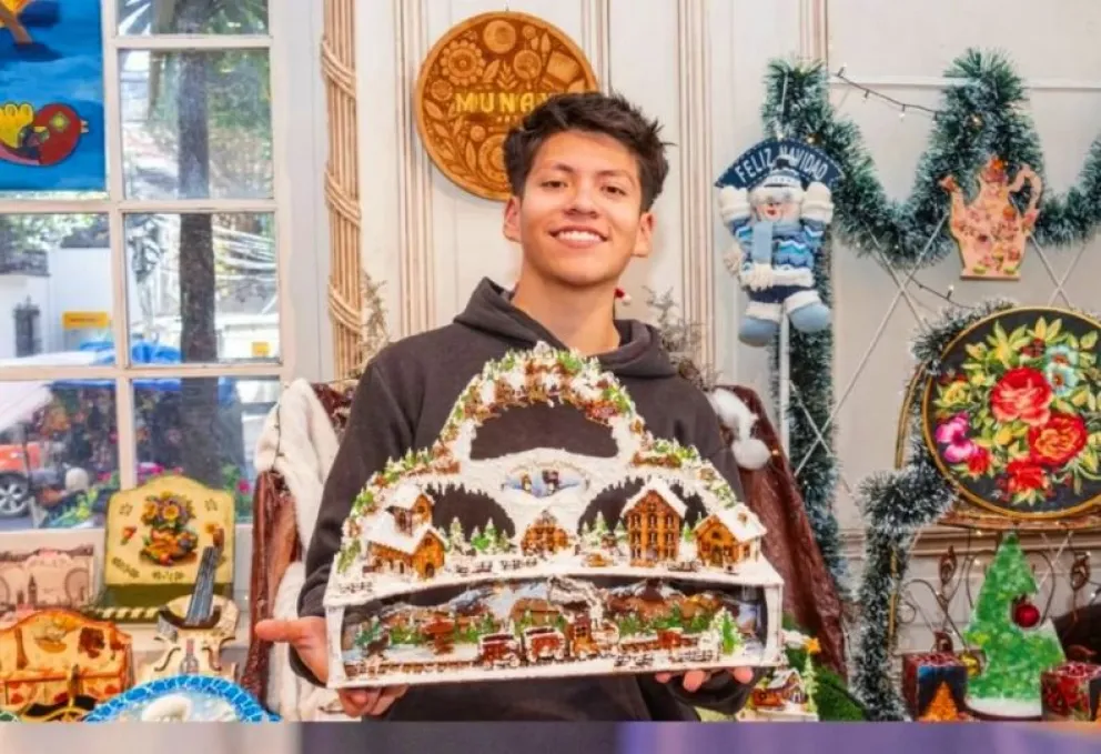 Uno de los expositores en la Casa Goitia. Foto: Feria del Arte Libre.  