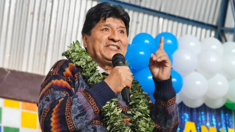 Evo Morales, en una anterior actividad. Foto: RRSS del expresidente