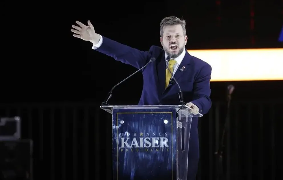 El candidato a la Presidencia de Chile por el Partido Nacional Libertario, Johannes Kaiser. Foto: EFE