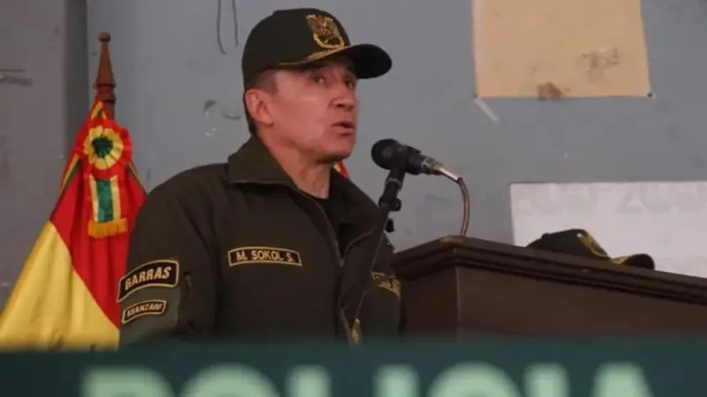 Comandante de la Policía Boliviana, Mirko Sokol. Foto: APG 