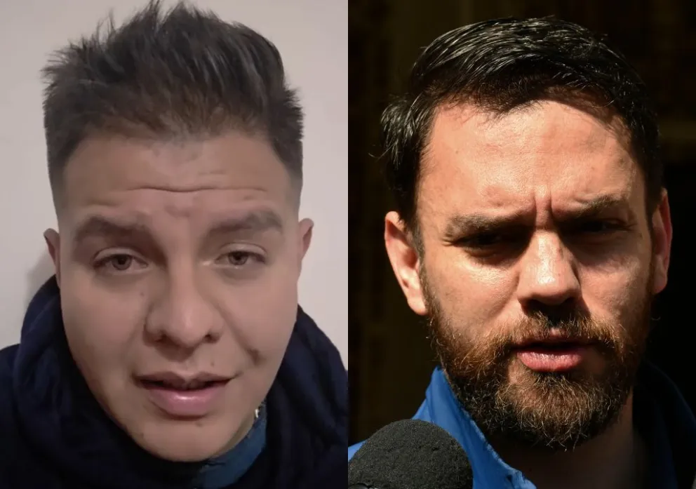 Molina y el exministro Del Castillo. Fotos: Captura de video y APG 