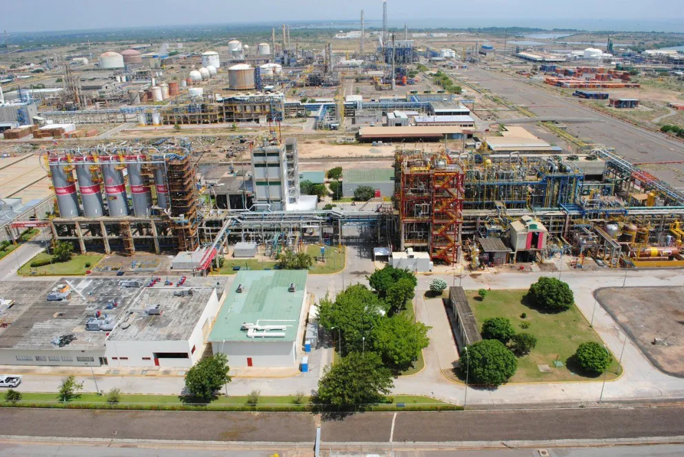 El Complejo Petroquímico Ana María Campos, en una imagen de archivo. Foto: @Propilvensa