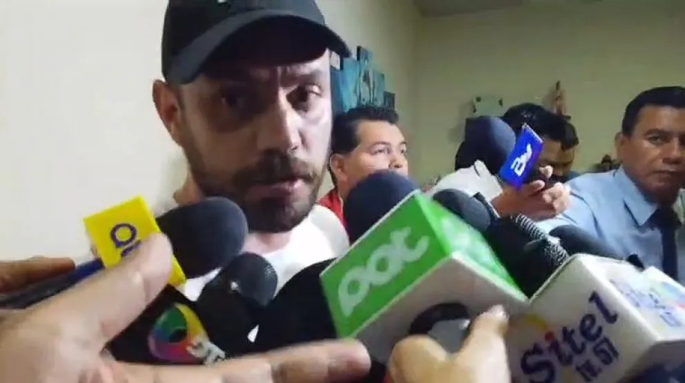 Del Castillo, tras salir de su audiencia cautelar, la noche de este martes. Foto: Captura de video