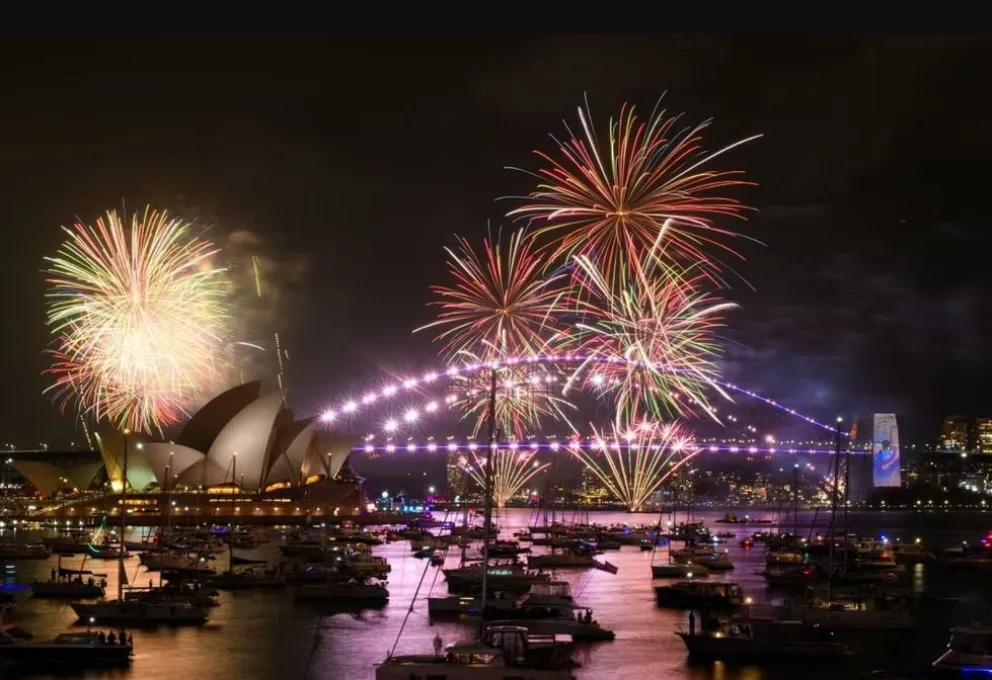 Los países del Pacífico fueron los primeros del planeta en recibir el Año Nuevo. Foto: EFE