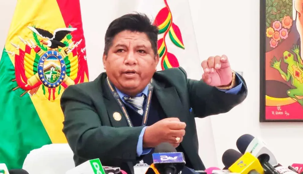 El viceministro de Coordinación con Movimientos Sociales, René Flores. Foto: Erbol