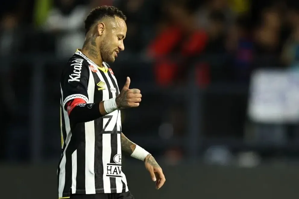 Neymar en un encuentro anterior con el Santos. Foto: EFE.