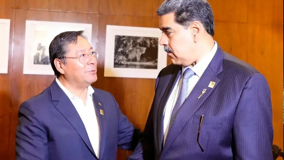 Arce y Maduro, durante un encuentro anterior. Foto: Lucho Arce (Facebook)