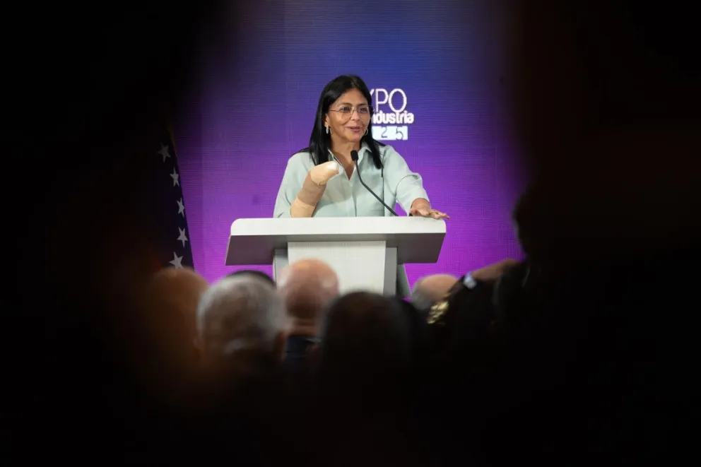 Fotografía de archivo de la vicepresidenta ejecutiva de Venezuela, Delcy Rodríguez. Foto: EFE