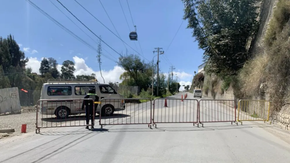 El desvió habilitado, antes de la Gruta de Lourdes. Foto: AMUN 