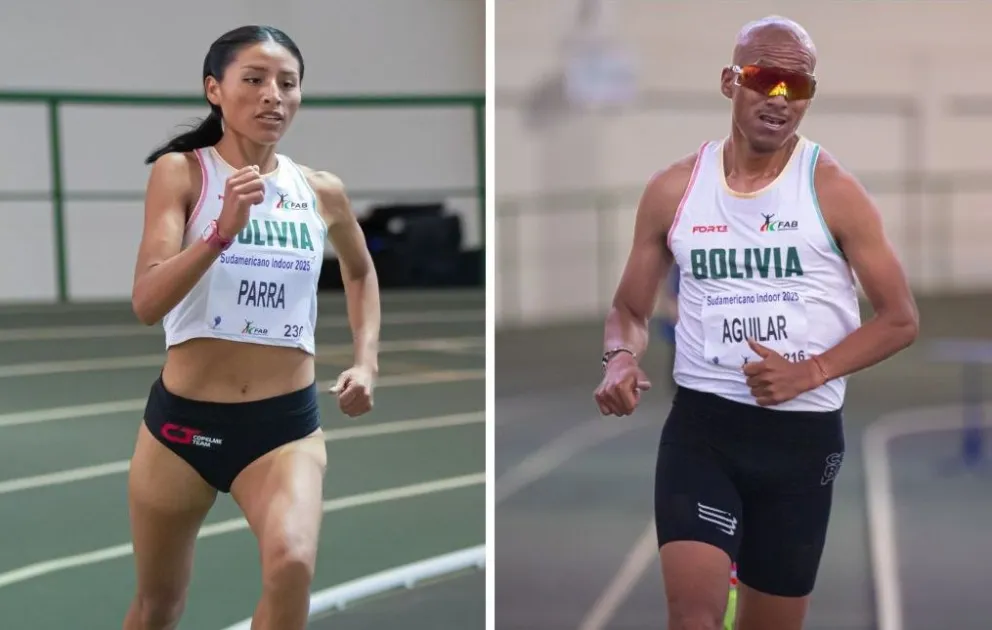 Parra (izq.) y Aguilar, durante una competencia pasada. Fotos: FAB.