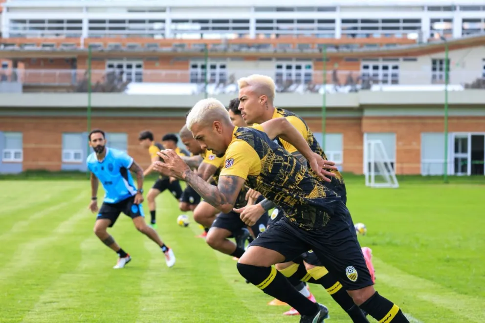 Los venezolanos antes de enfrentar al Inter de Colombia. Foto: DT