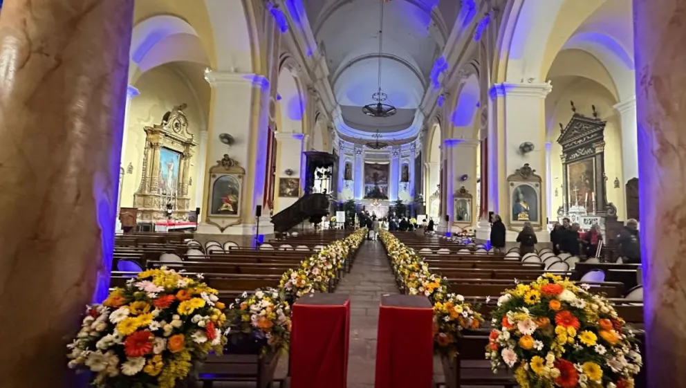 La capilla donde se celebró la ceremonia. Foto: @EmmaPeel_Knight