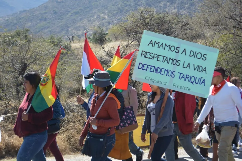 Una de las manifestaciones a favor de la protección de Tariquía. / Foto: Chaco.