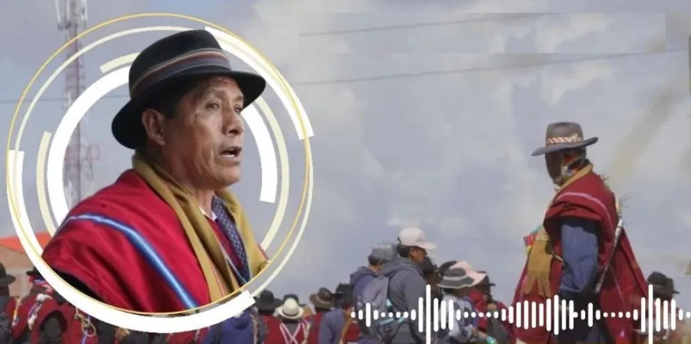 El dirigente campesino en una imagen tomada de El Deber.