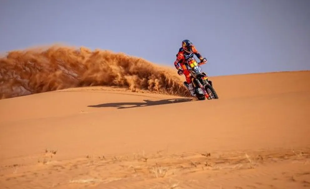 El australiano Daniel Sanders durante la sexta etapa del Dakar. Crédito: Diariomotor
