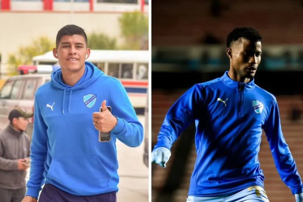 Méndez (izq.) y Romero previo a un cotejo de la Academia. Fotos: Club Bolívar.