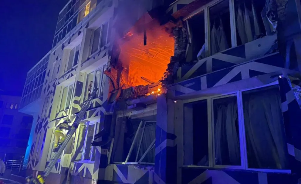 Un ataque ruso anterior a Ucrania. Foto: @ZelenskyyUa