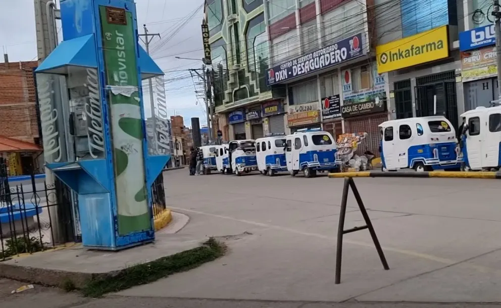 El mercado en Desaguadero, Perú, durante los días de bloqueo en Bolivia. / Fotos: Captura video Desaguadero Perú-Bolivia.