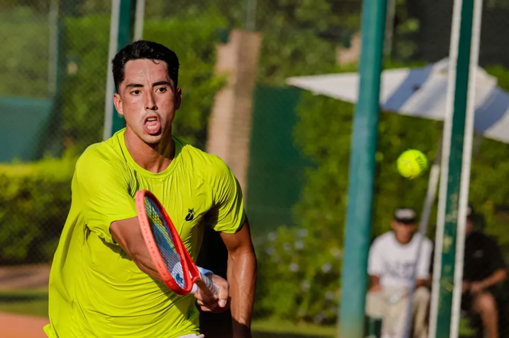 Dellien durante su partido en Buenos Aires. Foto: Prensa AAT.