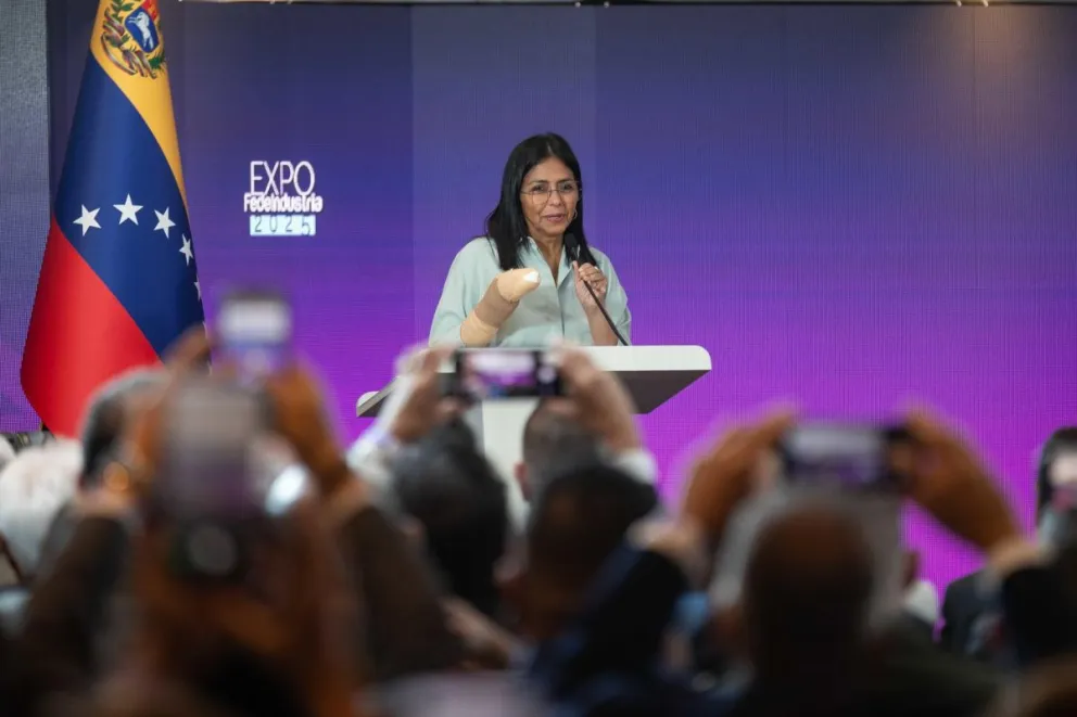 La presidenta encargada de Venezuela, Delcy Rodríguez, en una foto de archivo. Foto: EFE