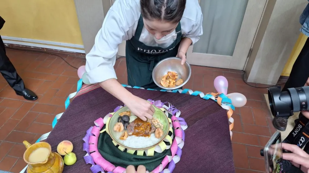 El puchero realizado por Phayawi. Fotos: Saúl Gonzáles / Visión 360. 