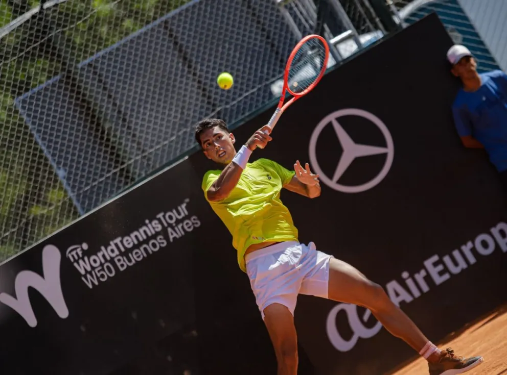 Dellien durante su partido de este viernes. Foto: Prensa AAT.