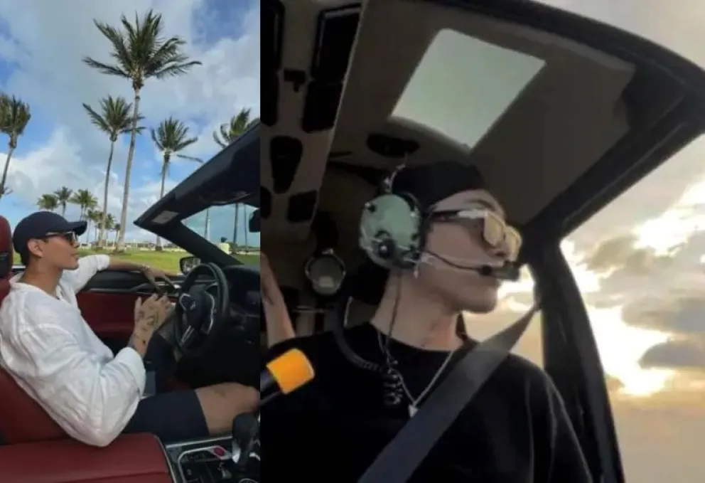 Las fotos en redes sociales que fueron compartidas por el joven acribillado en Santa Cruz. / Foto: Instagram, @gaboalvarezz0