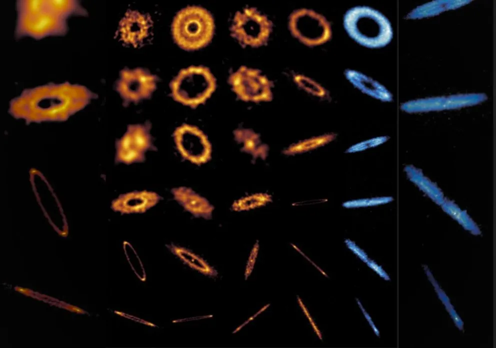 Esta galería ARKS de discos de escombros tenues revela detalles sobre su morfología. Foto: EFE 