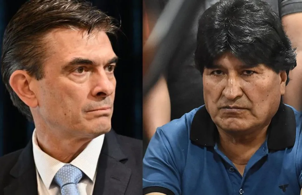 El presidente Rodrigo Paz y el expresidente Evo Morales. Foto: Composición con fotos capturadas de RRSS