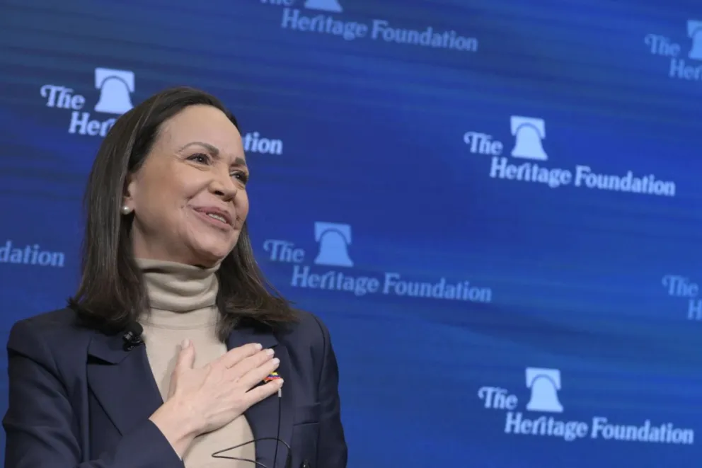 La líder opositora venezolana María Corina Machado. Foto: EFE