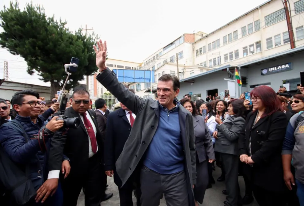 El presidente Rodrigo Paz en una anterior actividad. Foto: RRSS del mandatario 