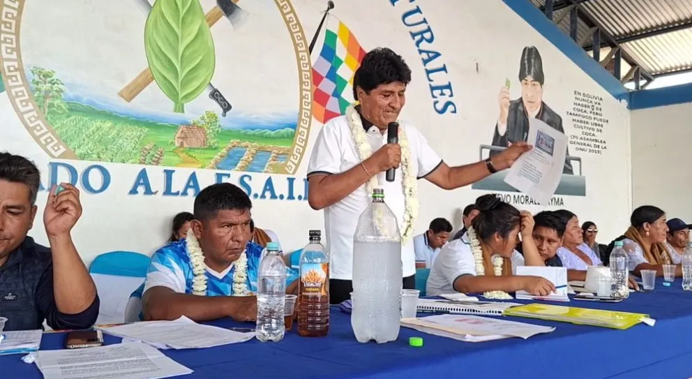 Evo Morales en uno de sus últimos actos públicos. Foto: Captura de video 
