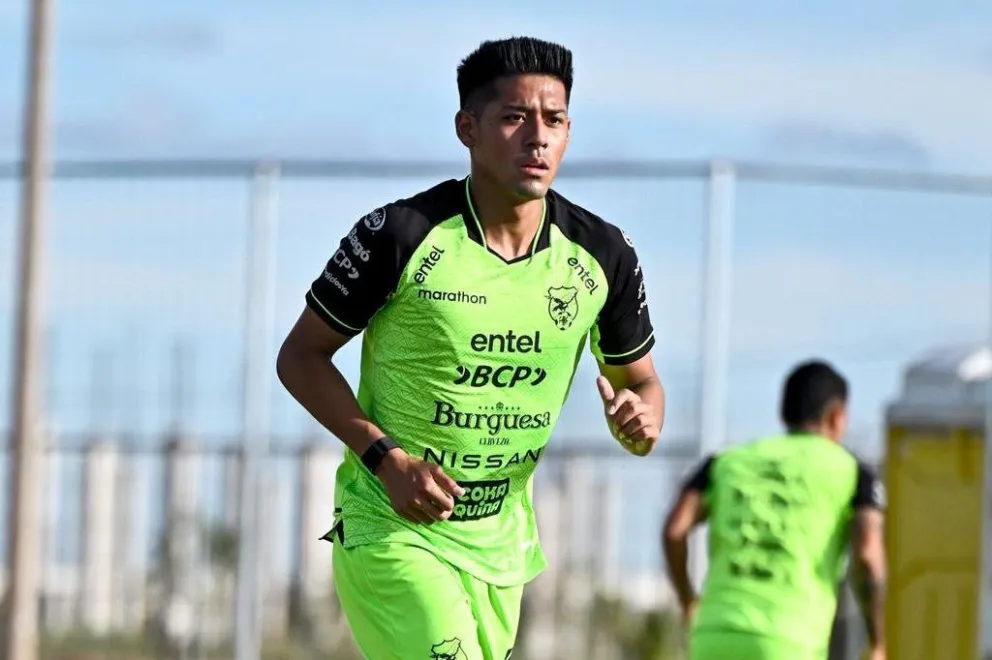 Ramiro Vaca en un entrenamiento del seleccionado nacional. Foto: FBF