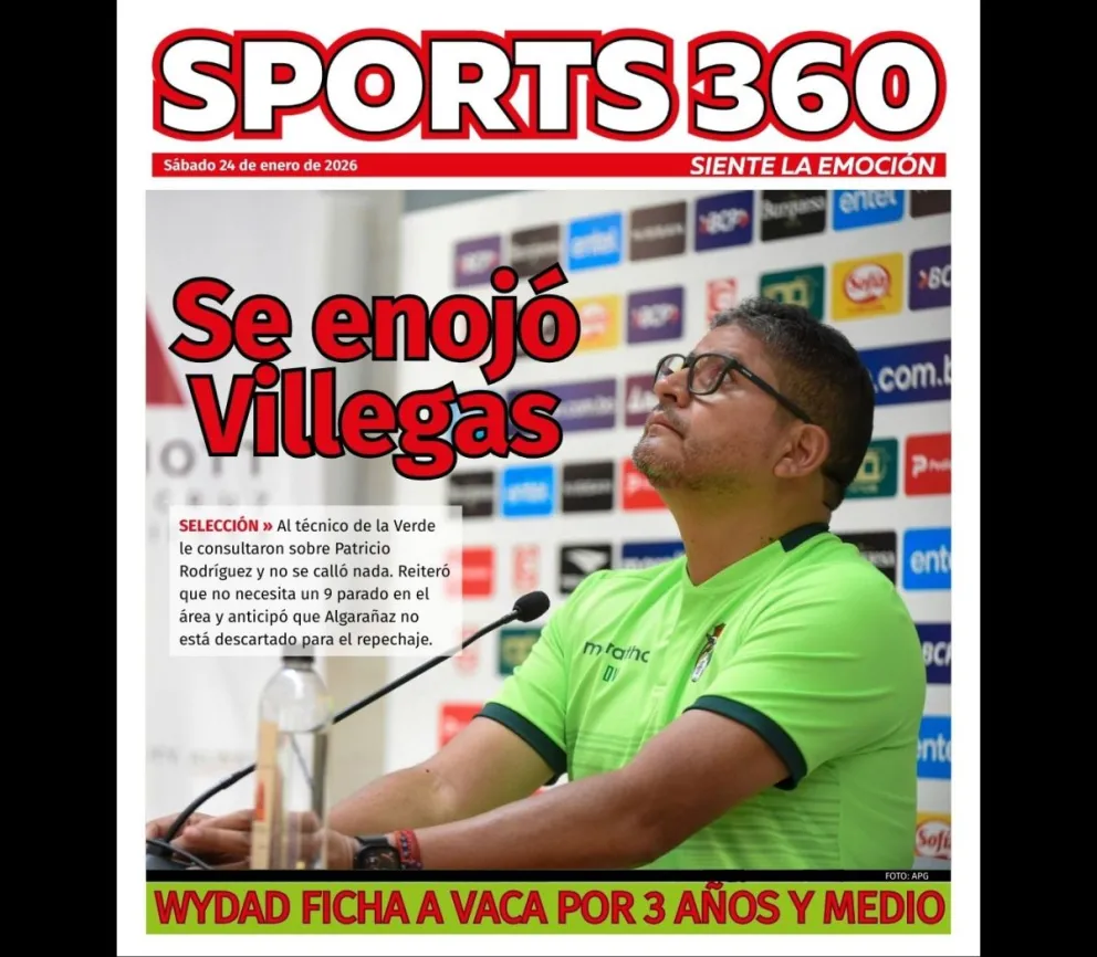 Villegas, durante la conferencia de prensa que dio en Santa Cruz de la Sierra. Foto: APG