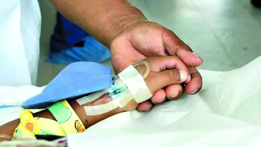 Imagen referencial de un menor hospitalizado. Foto: RRSS