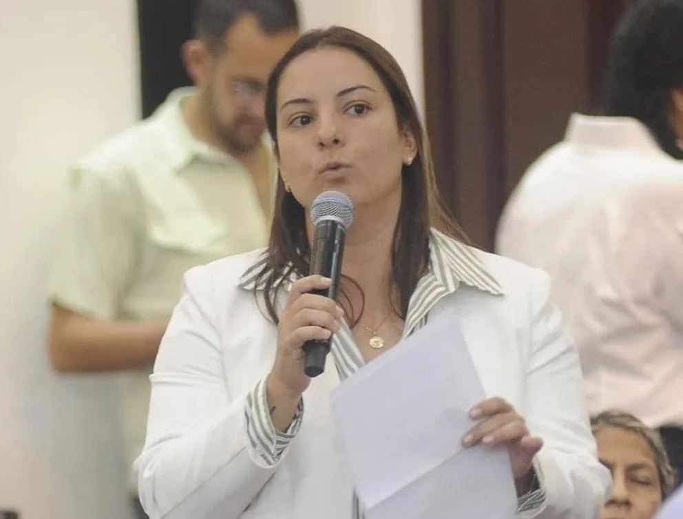 Laura Rojas, en una anterior actividad. Foto: RRSS de la exdiputada 