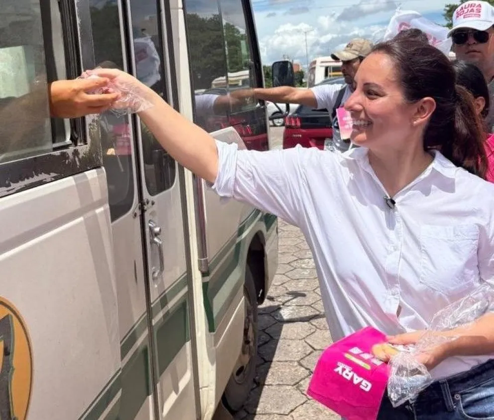 Laura Rojas en un acto de campaña. Foto: RRSS de la exlegisladora 