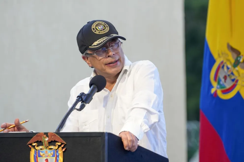 Fotografía del 22 de enero de 2026 cedida por la Presidencia de Colombia del presidente de Colombia, Gustavo Petro. Foto: EFE