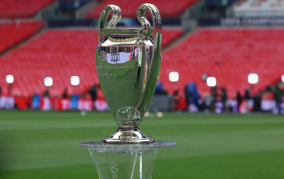 El trofeo de la Liga de Campeones. Foto: EFE.
