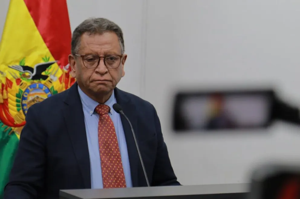 El ministro de Gobierno, Marco Antonio Oviedo. Foto: APG