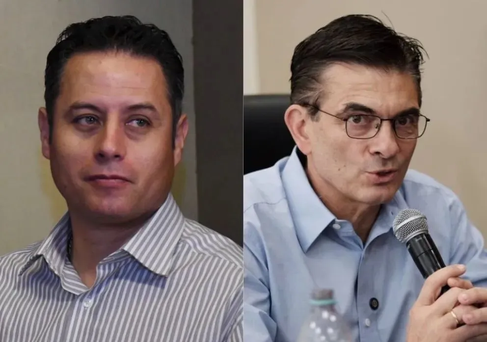 El vicepresidente Edmand Lara y el presidente Rodrigo Paz. Fotos: Archivo y RRSS del mandatario