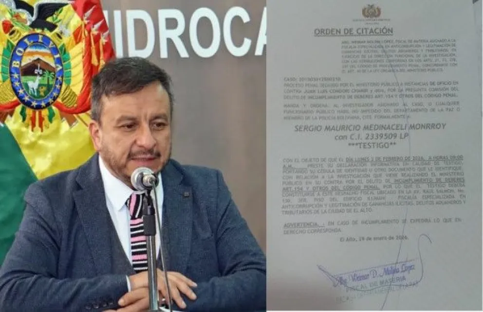 El ministro de Hidrocarburos, Sergio Medinaceli. Foto: Composición