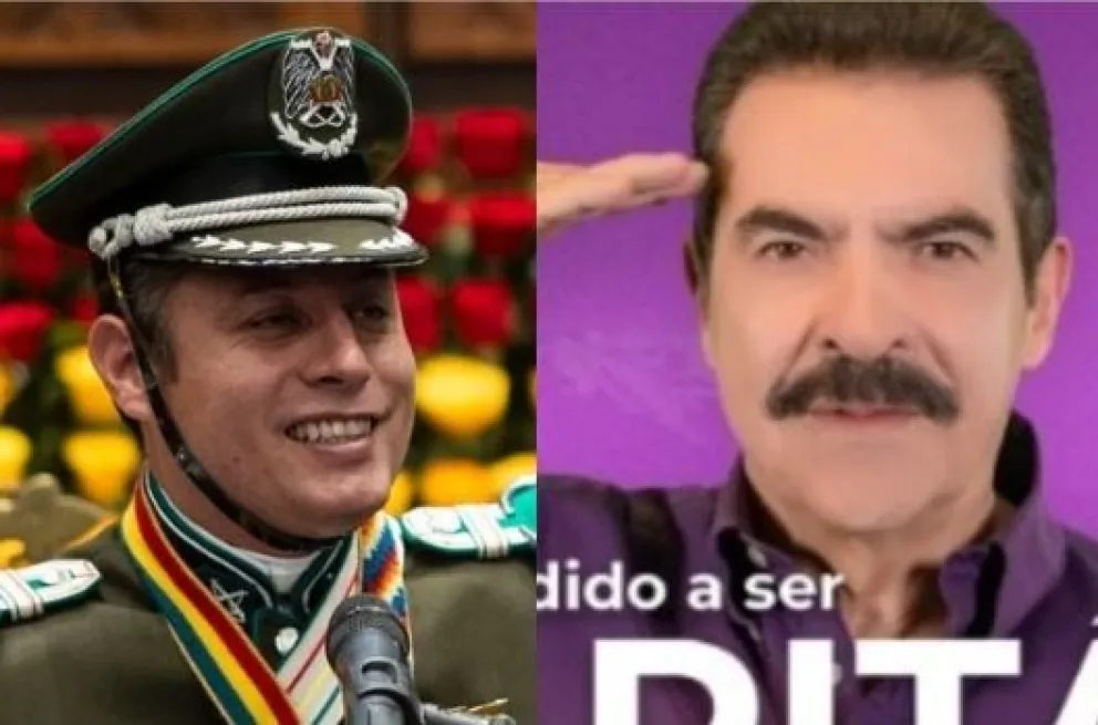 El vicepresidente Edmand Lara y el alcalde y candidato Mánfred Reyes Villa