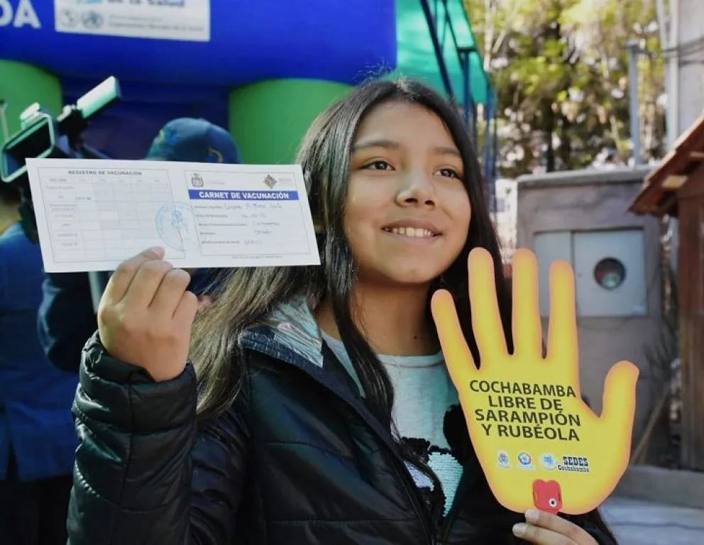 Vacunación contra el sarampión. Foto archivo
