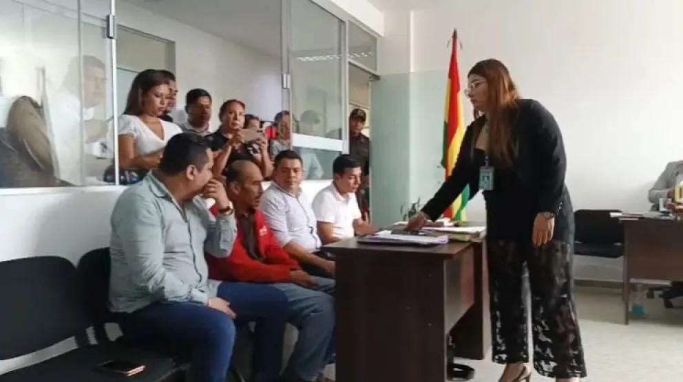 Audiencia del chofer que atropelló a un universitario en Santa Cruz. Foto: El Deber