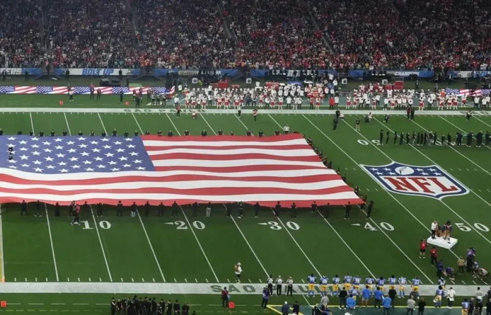Un partido anterior por el Super Bowl en Estados Unidos. Foto: EFE.