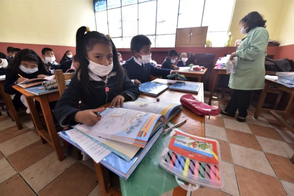 Este 2 de febrero da inicio al año escolar 2026 en toto el país. Foto: Urgente.bo
