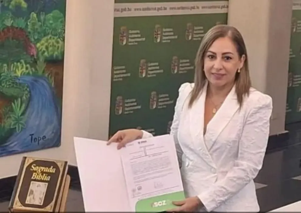 Directora Departamental del INRA Santa Cruz, Mónica Justiniano. Foto: Unitel
