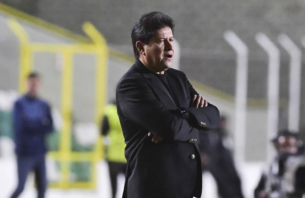 Eduardo Villegas, el director técnico de The Strongest. Foto: APG