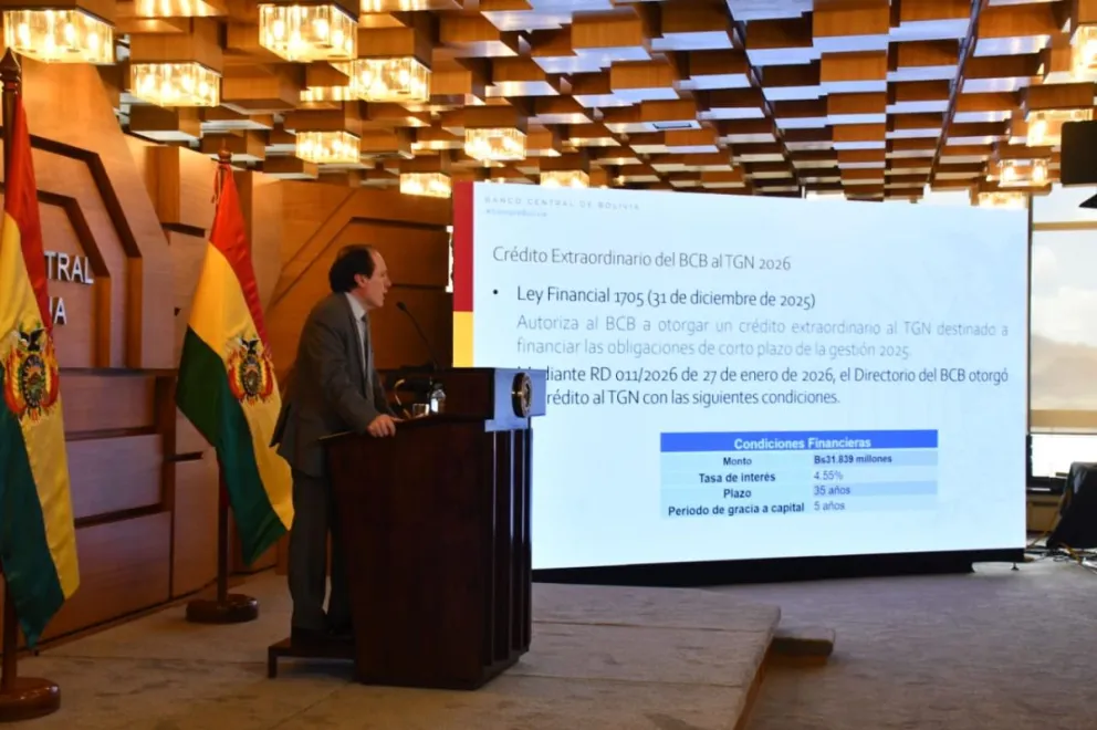 El presidente del Banco Central de Bolivia (BCB), Iván Espinoza. Foto: APG 